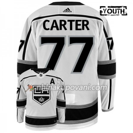Los Angeles Kings Dresy JEFF CARTER 77 Adidas Bílá Authentic - Dětské
